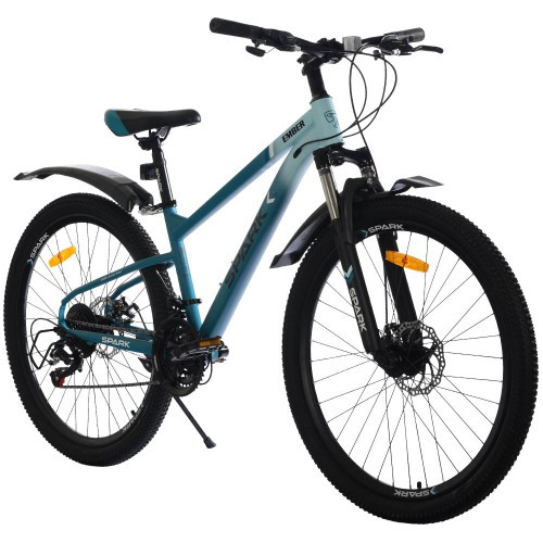 Велосипед SPARK EMBER (колеса — 26", сталева рама — 13") блакитний із бірюзовим Велосипед SPARK EMBER (колеса — 26", сталева рама — 13") блакитний із бірюзовим