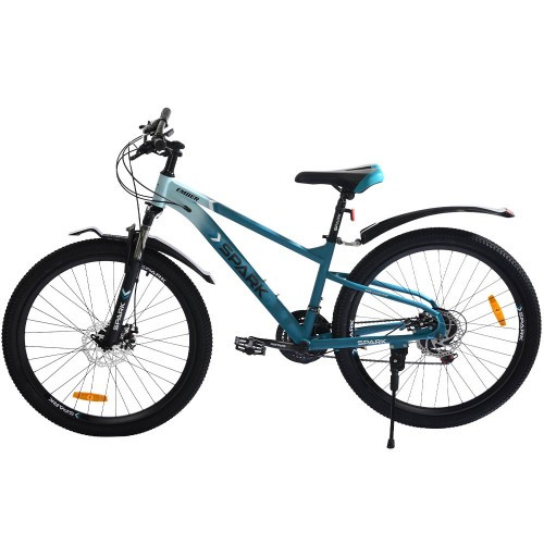 Велосипед SPARK EMBER (колеса — 26", сталева рама — 13") блакитний із бірюзовим Велосипед SPARK EMBER (колеса — 26", сталева рама — 13") блакитний із бірюзовим