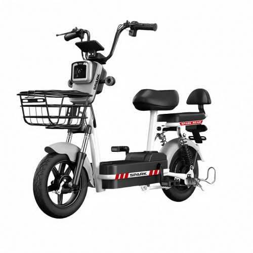 Велосипед з електромотором SPARK BEAM 14" 48 V / 400 W / 12 Ah Сірий