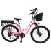 Велосипед з електромотором SPARK E-CITY LITE 17" 48 V / 500 W / 12,8 Ah малиновий