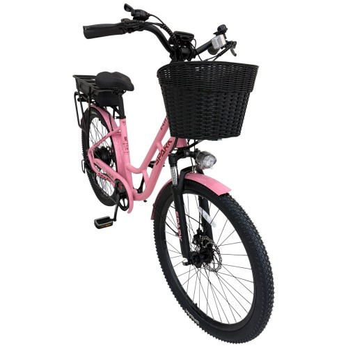 Велосипед з електромотором SPARK E-CITY LITE 17" 48 V / 500 W / 12,8 Ah малиновий