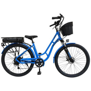 Велосипед з електромотором SPARK E-CITY LITE 18" 48 V / 500 W / 12,8 Ah синій