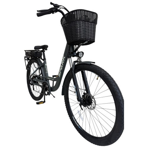 Велосипед з електромотором SPARK E-CITY COMFORT 18" 48 V/500W/12,8Ah темно-сірий