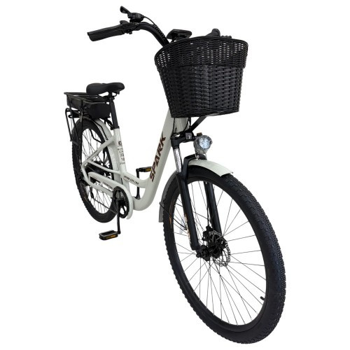 Велосипед з електромотором SPARK E-CITY COMFORT 18" 48 V/500W/12,8Ah світло-сірий