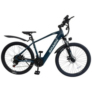 Велосипед з електромотором SPARK E-MTB GHOST 15" 48 V / 500 W / 12,8 Ah темно-синій