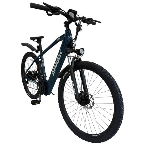 Велосипед з електромотором SPARK E-MTB GHOST 15" 48 V / 500 W / 12,8 Ah темно-синій Велосипед з електромотором SPARK E-MTB GHOST 15" 48 V / 500 W / 12,8 Ah темно-синій