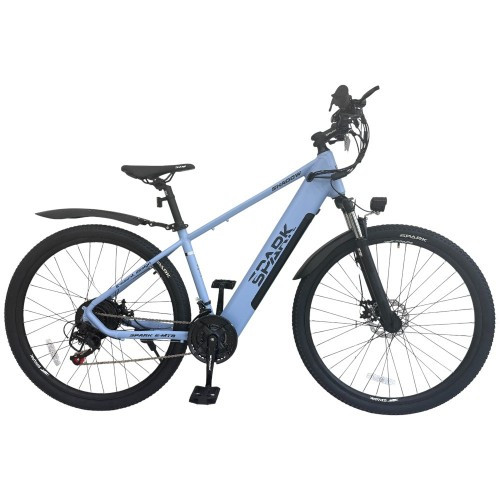 Велосипед з електромотором SPARK E-MTB SHADOW 17" 48 V / 500 W / 12,8 Ah блакитний (м)