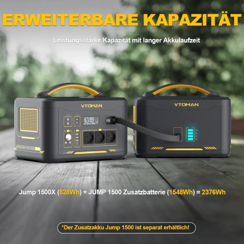 Зарядна станція Vtoman Jump 1500X (828 Вт/год) 1500W Зарядна станція Vtoman Jump 1500X (828 Вт/год) 1500W