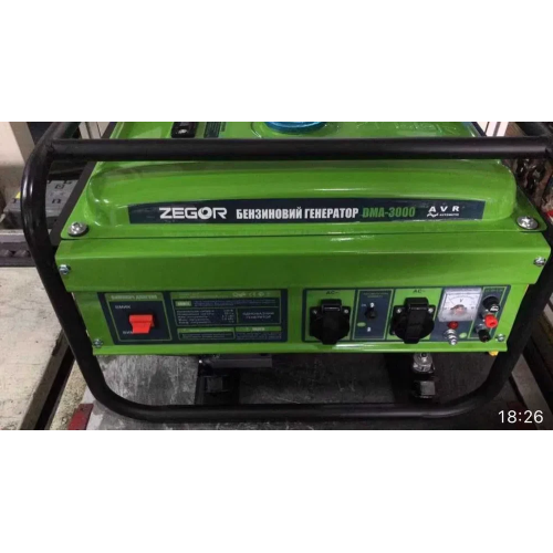 Генератор бензиновий ZEGOR DMA-3000 ручний стартер 3,0 кВт