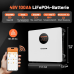 Настенная литиевая батарея Humsienk LiFePO4 (51,2 В / 48 В, 100 Ач) с Bluetooth Настенная литиевая батарея Humsienk LiFePO4 (51,2 В / 48 В, 100 Ач) с Bluetooth