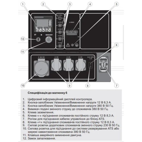 Генератор дизельний Vitals Professional EWI 10-3daps - Генератор дизельний Vitals Professional EWI 10-3daps -