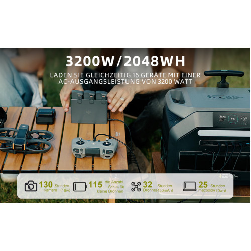 Портативная зарядная станция IEE (IEETek) P2400/P3200 2048wh Wi-Fi + Bluetooth Портативная зарядная станция IEE (IEETek) P2400/P3200 2048wh Wi-Fi + Bluetooth