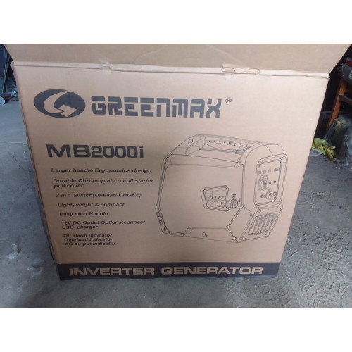 Генератор інверторний бензиновий GREENMAX MB2000i 1.8/2.0 кВт з ручним запуском(Безкоштовна Доставка) Генератор інверторний бензиновий GREENMAX MB2000i 1.8/2.0 кВт з ручним запуском(Безкоштовна Доставка)