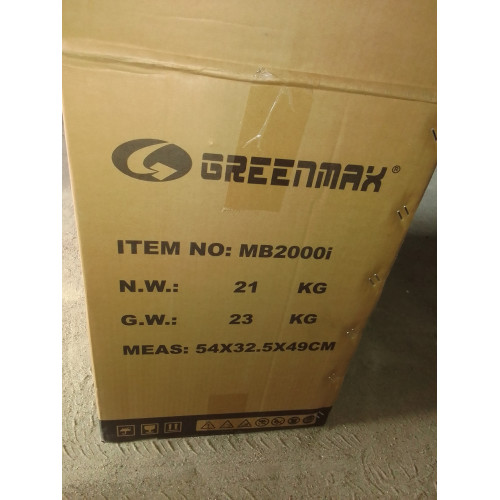 Генератор інверторний бензиновий GREENMAX MB2000i 1.8/2.0 кВт з ручним запуском(Безкоштовна Доставка) Генератор інверторний бензиновий GREENMAX MB2000i 1.8/2.0 кВт з ручним запуском(Безкоштовна Доставка)