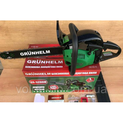 Бензопила ланцюгова Grunhelm GS5200M Professional Бензопила ланцюгова Grunhelm GS5200M Professional