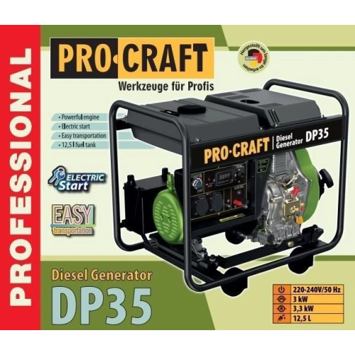 Генератор дизельний Procraft DP35 Генератор дизельний Procraft DP35