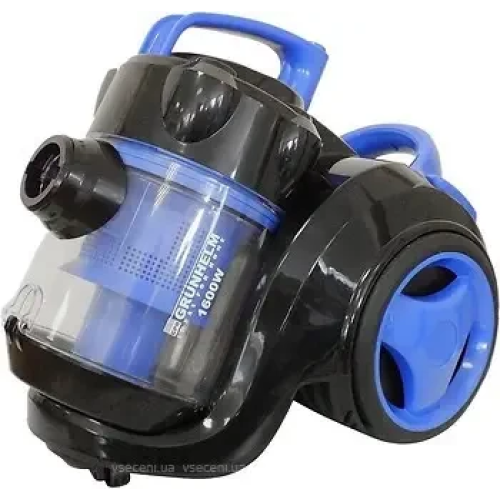 Пилосос Grunhelm GVC8216 (синій) циклон 900 Вт EСO-1600 ватів