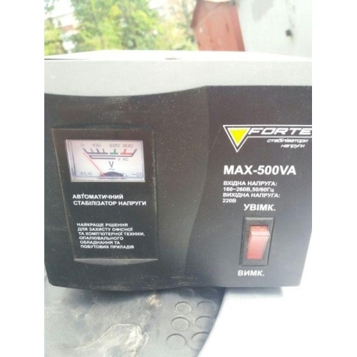 Стабілізатор напруги Forte MAX-500VA NEW