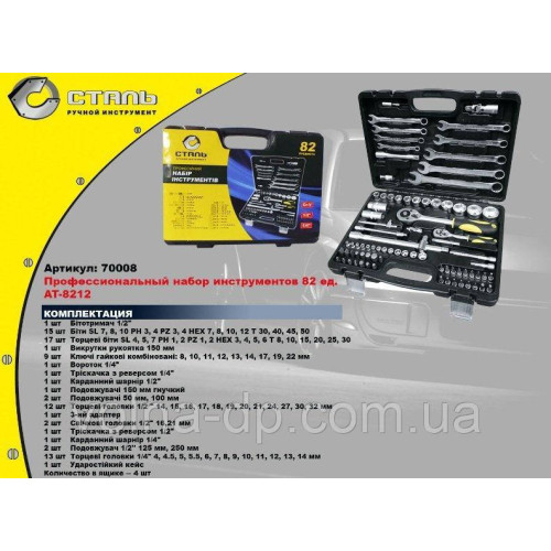 Автонабір 82 од.Сталь