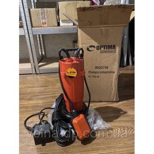 Насос фекальний з ріжучим механізмом Optima WQG 750 0,75 кВт