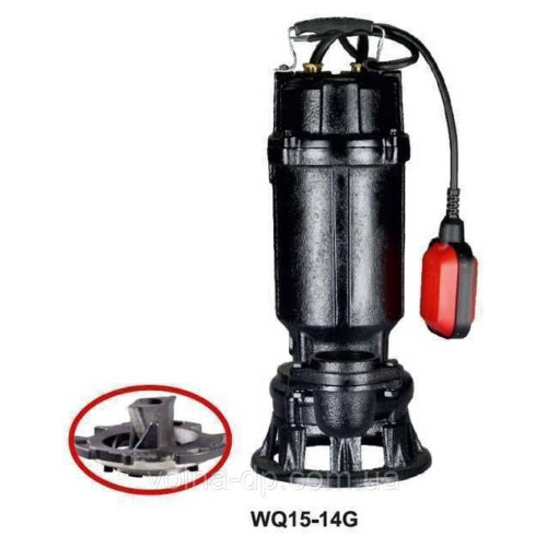Насос фекальний з реж. механ. WQ15-14G 1.5 кВт Насос фекальний з реж. механ. WQ15-14G 1.5 кВт