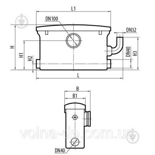 Установка каналізаційна NPO WCLIFT 400/3 Установка каналізаційна NPO WCLIFT 400/3