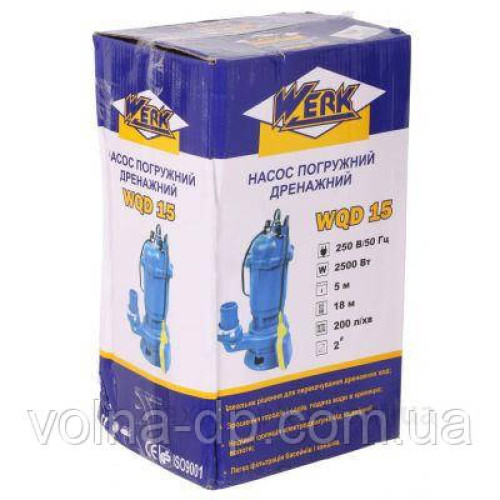Насос фекальний WQD15 WERK 2500Вт Насос фекальний WQD15 WERK 2500Вт