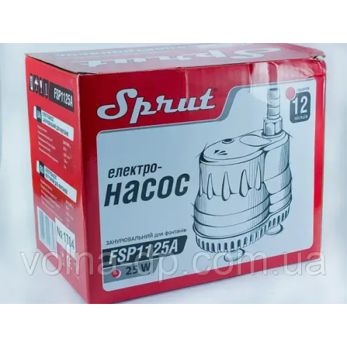 Насос для фонтана FSP 1125А SPRUT Насос для фонтана FSP 1125А SPRUT