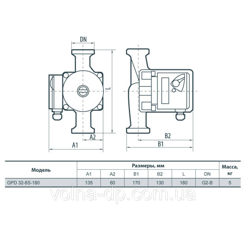 Циркуляційний насос NPO BPS 32-6S-180