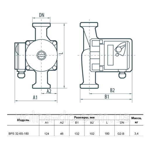Циркуляційний насос NPO BPS 32-6S-180