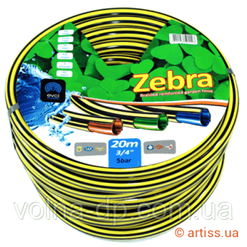 ШЛАНГ ПОЛИВАЛЬНИЙ EVCI PLASTIK ЗЕБРА ДІАМЕТР 3/4 ДЮЙМА