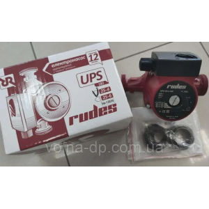 Циркуляційний насос "Rudes" UPS 25-4-18 приєднувальний комплект