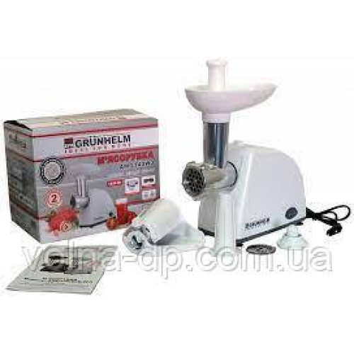 М'ясорубка електрична Grunhelm AMG140W М'ясорубка електрична Grunhelm AMG140W