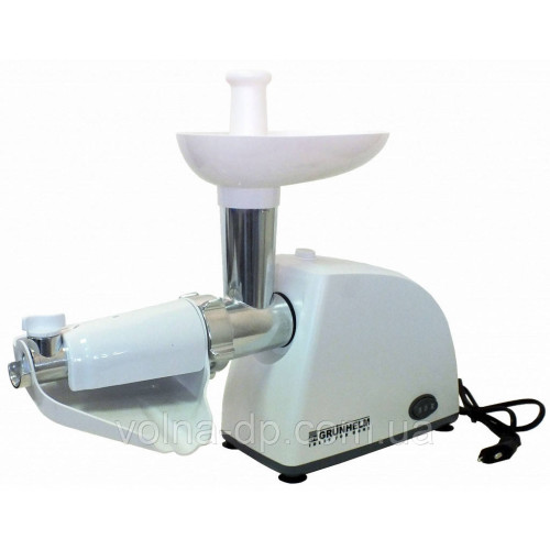 М'ясорубка електрична Grunhelm AMG140WJ + томато-соковижималка