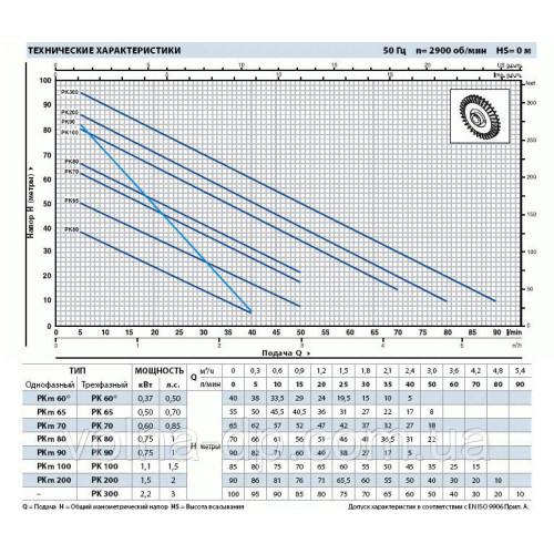 Насос вихровий PQm 80 Pedrollo Насос вихровий PQm 80 Pedrollo