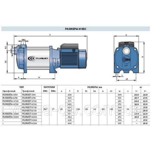 Багатоступінчастий Насос PEDROLLO PLURIJET 5/200X