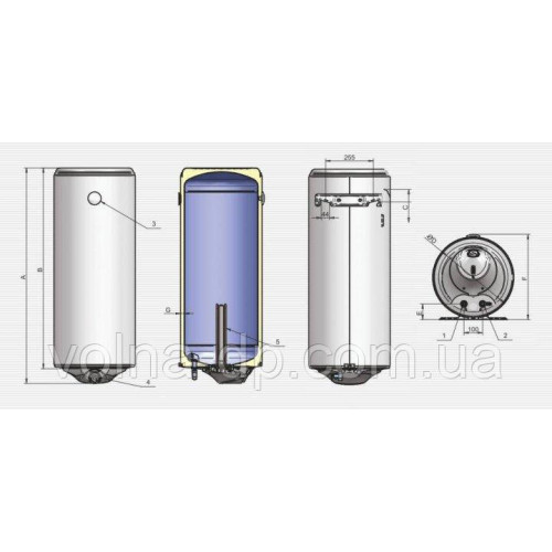 Водограгувальник-Бойлер ELDOM Style 100 (Болгарія)