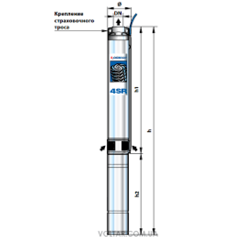 Свердловинний насос PEDROLLO 4SR6m/13 S-PD Свердловинний насос PEDROLLO 4SR6m/13 S-PD