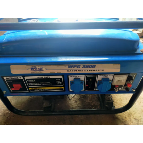 Електростанція WPG3600 (2.5 кВт) WERK бензинова-Генератор