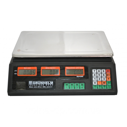 ВАГИ ТОРГОВІ GRUNHELM GSC-051 ВАГИ ТОРГОВІ GRUNHELM GSC-051