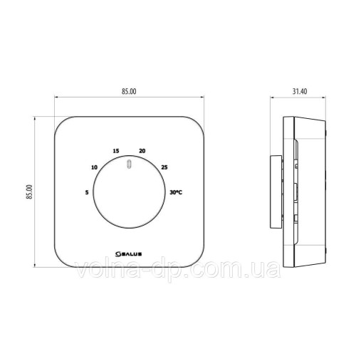 Термегулятор SALUS HTR230 Термегулятор SALUS HTR230