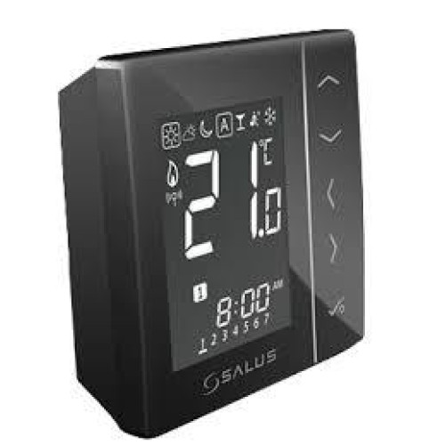 Безпровідний цифровий електронний терморегулятор чорний Salus VS20BRF Безпровідний цифровий електронний терморегулятор чорний Salus VS20BRF