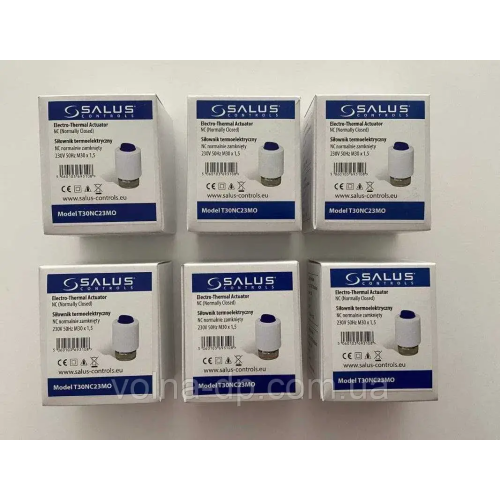 Сервопривід термоэлектр. SALUS T30NC 230V M30x1,5 Сервопривід термоэлектр. SALUS T30NC 230V M30x1,5