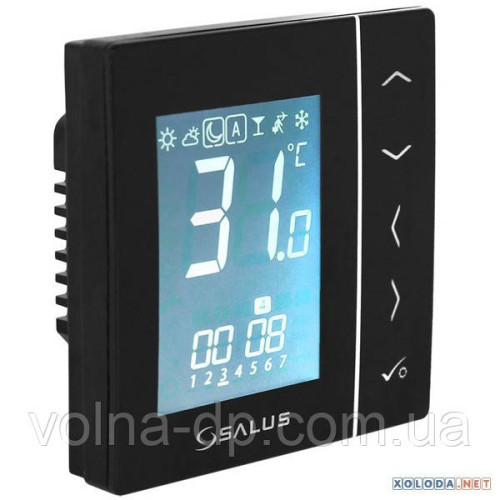 Бездротовий кімнатний термостат SALUS VS10BRF (чорний) Бездротовий кімнатний термостат SALUS VS10BRF (чорний)