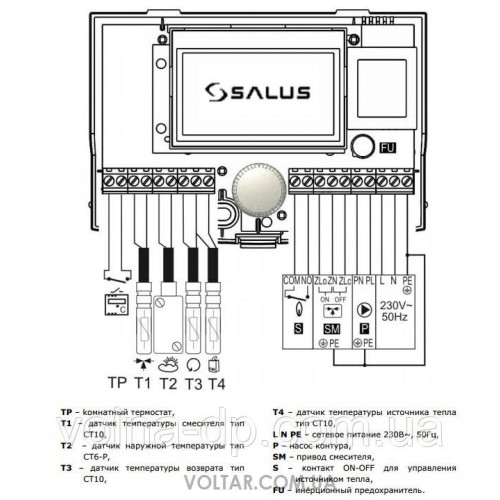 Погодозалежний регулятор Salus WT100