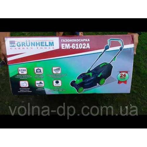 Газонокосарка електрична Grunhelm EM-6102A Газонокосарка електрична Grunhelm EM-6102A