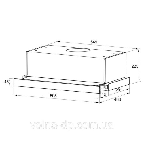 Витяжка телескопічна Grunhelm GVT 134 I Витяжка телескопічна Grunhelm GVT 134 I