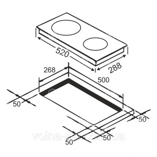 Варочна поверхня GRUNHELM GPI 523 B (подвійна індукційна) Варочна поверхня GRUNHELM GPI 523 B (подвійна індукційна)