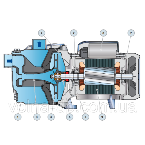 Відцентровий насос Pedrollo JCRm 1A