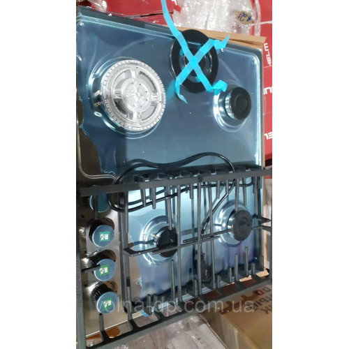 Варильна газова поверхня GRUNHELM GPG 6355 IF неірж. чавун реш. WOK (GRUNHELM)